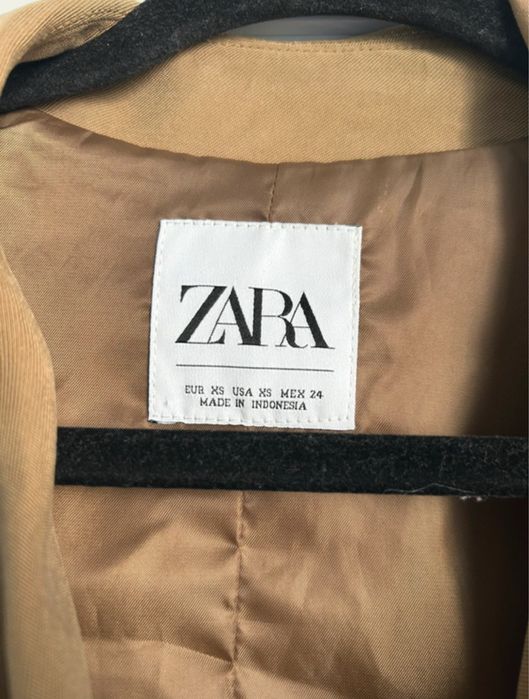 Trench zara xs maro/bej