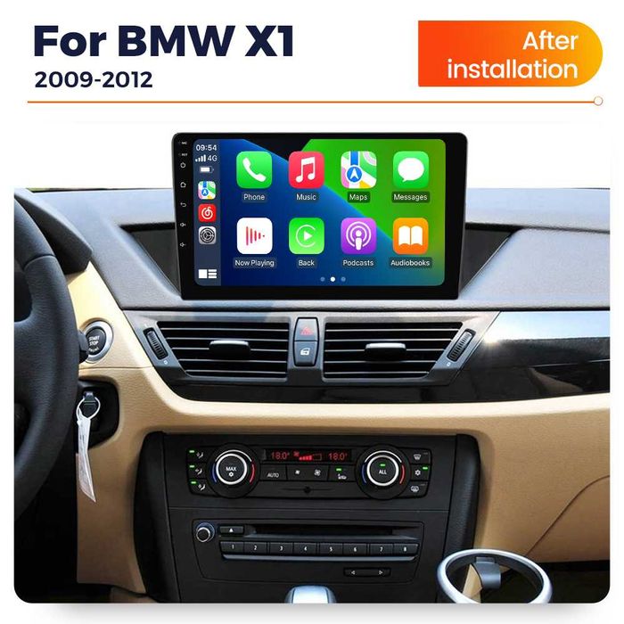 Navigatie Android 14 BMW X1 E84 1/8 Gb Waze YouTube CarPlay CAMERA
