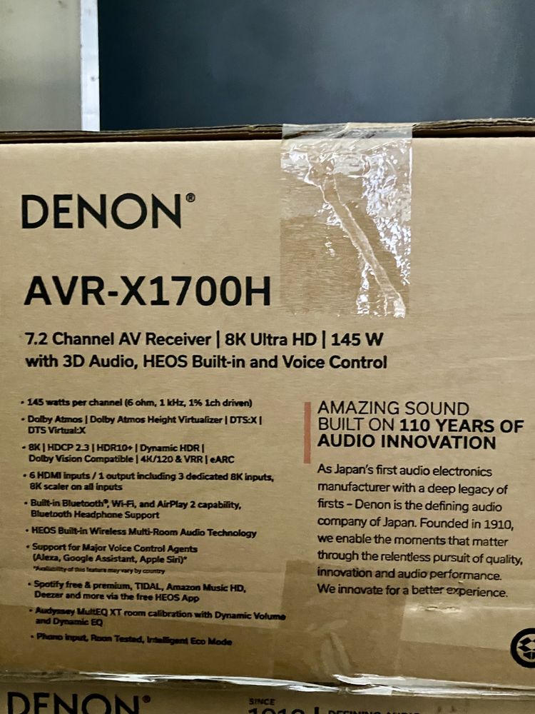 Нови - ликвидация склад! Ресийвъри Denon AVR-X1700H -%