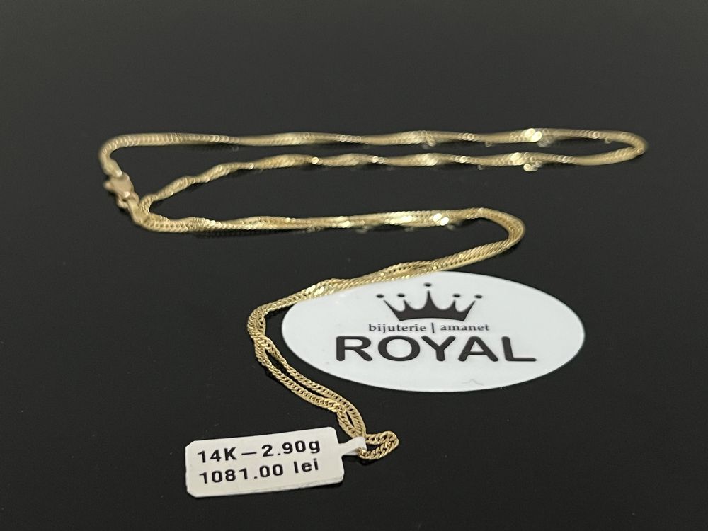 Bijuteria Royal CB : Lant aur 14k 2,90 grame