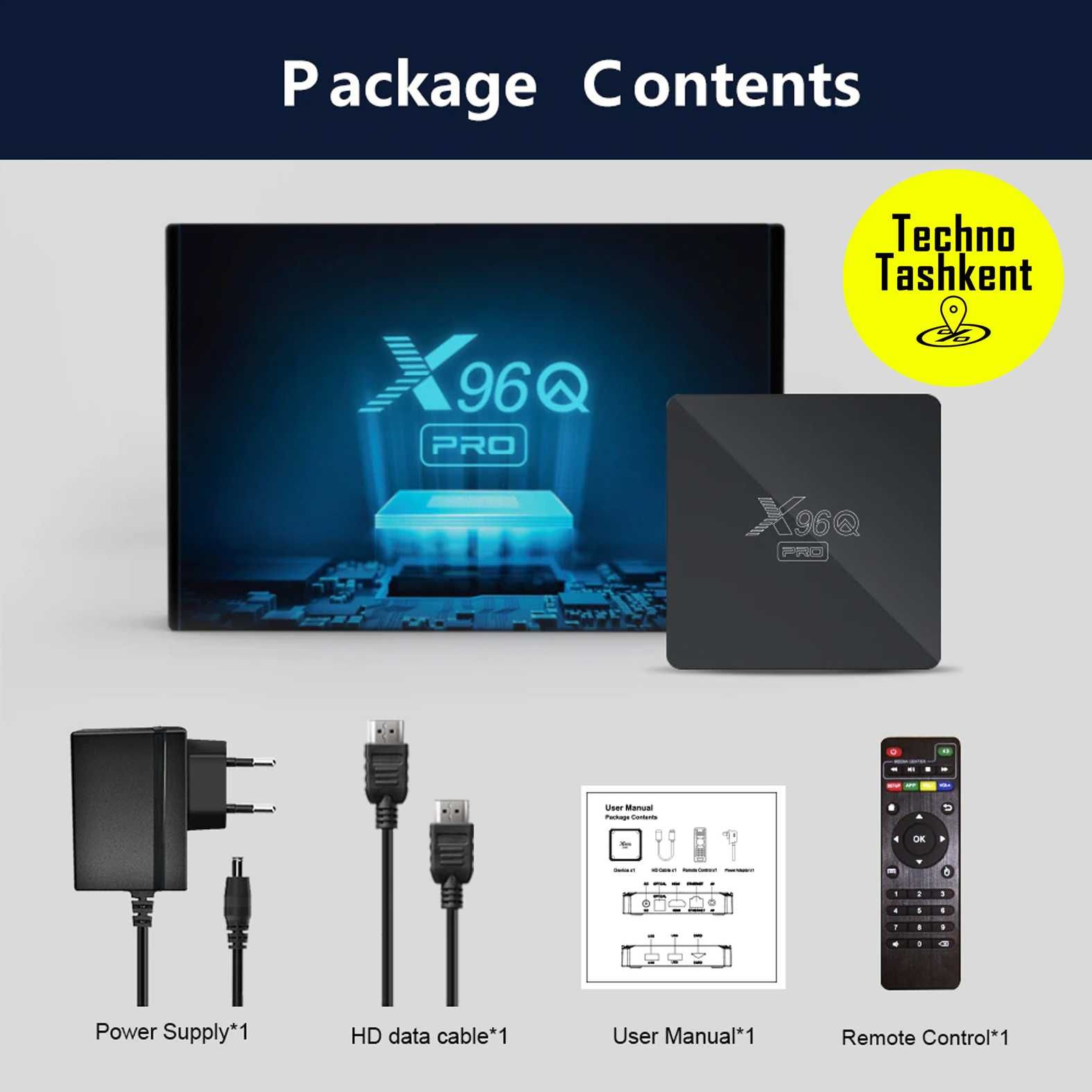 X96Q Pro  2/16gb +Proshivka Full Tv Box Smart Box (Dostavka Bor)