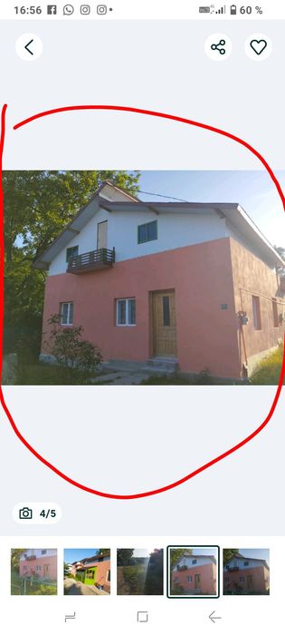 Vând casă 1500 mp teren