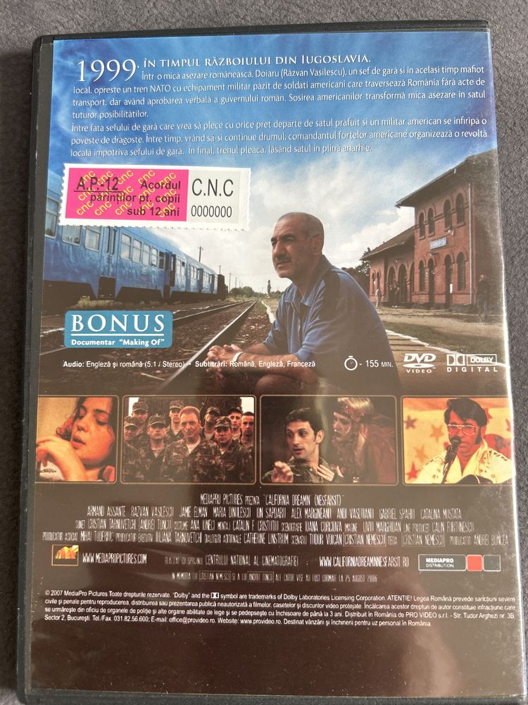 California dreamin DVD filme colectie in stare foarte buna originale