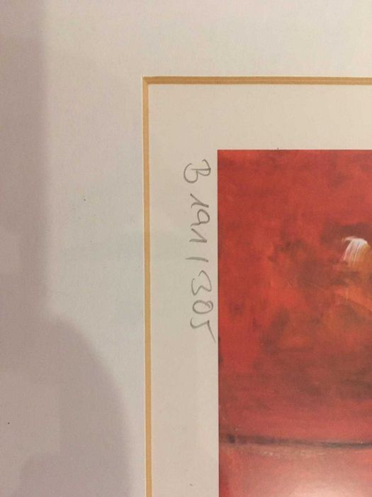 print Joficial semnat de artista germana Jutta Wildhagen pictura arta