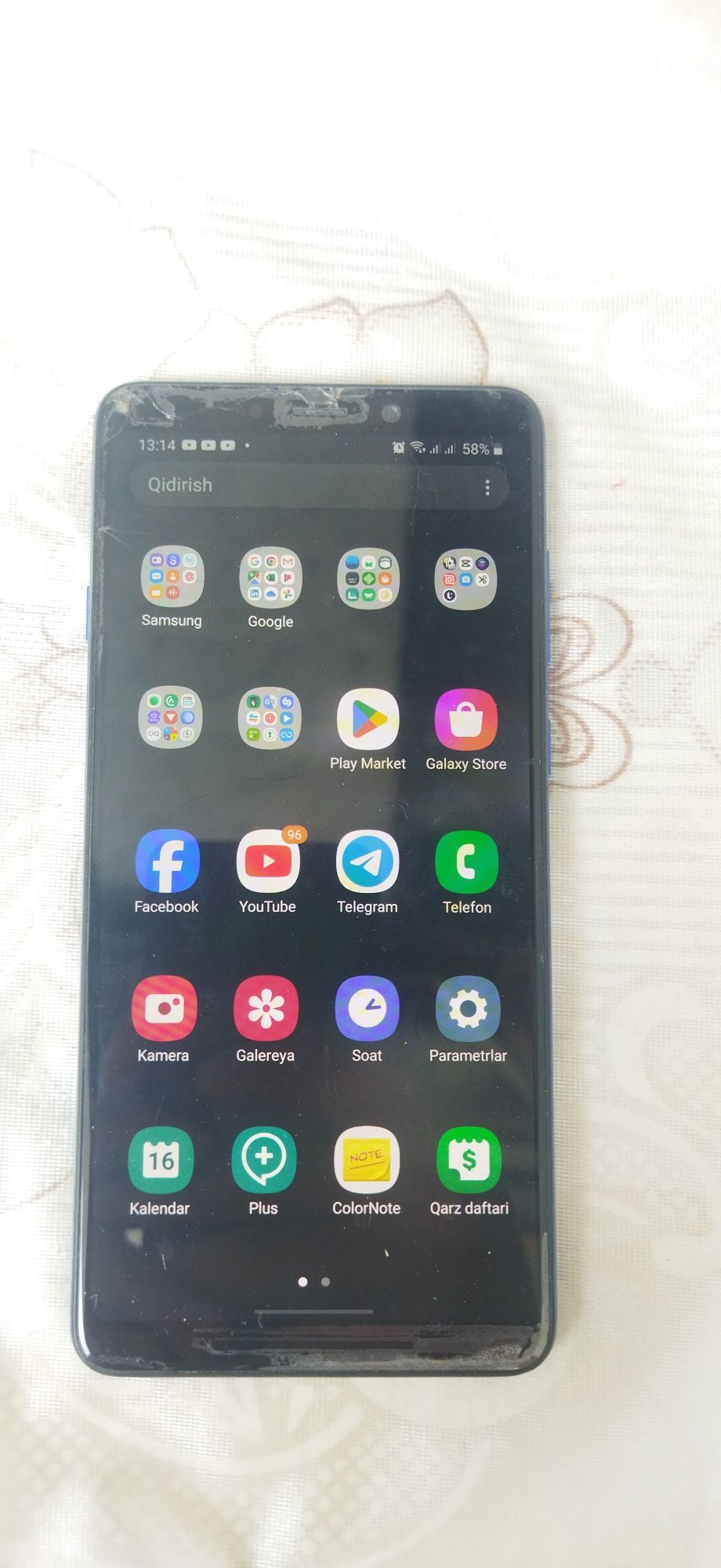 Samsung A9 (2018) Xolati zòr. Xotira 128/6. 2 ta sim imeyka bògan.