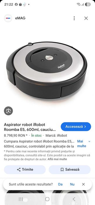 Aspirator robot roombo  E5