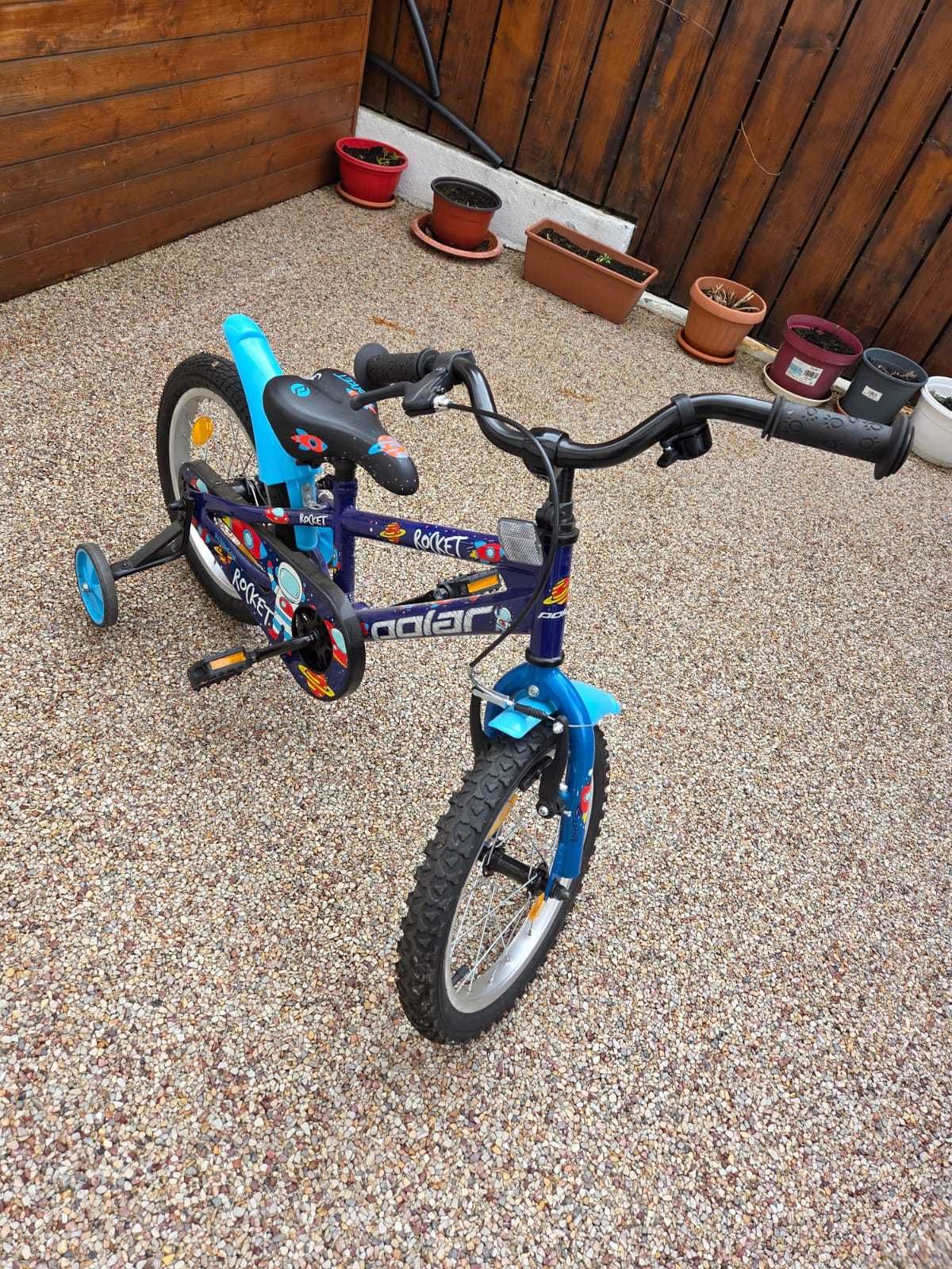 Bicicleta Copii Polar Rocket - 16 Inch Albastru, primul proprietar