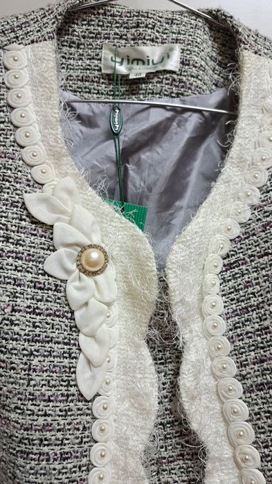 Двойка тёплая твид размер 46-48