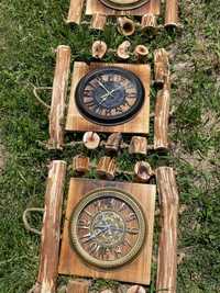 Ceas rustic din lemn