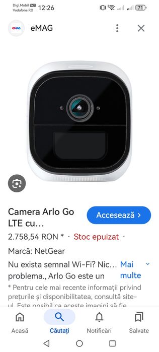 Arlo go 4g sim acumulator