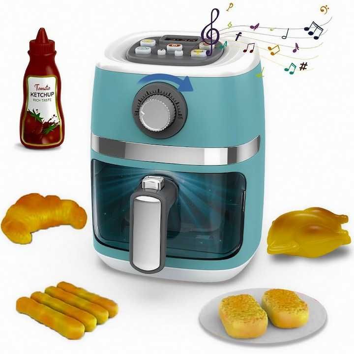 Фритюрник с горещ въздух - airfryer - с храна, звуци и светлини