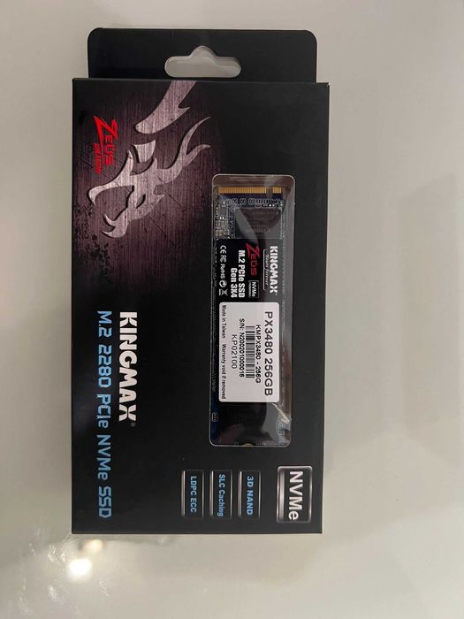 SSD Kingmax Zeus PX3480 256GB PCI Express 3.0 x4 M.2 2280