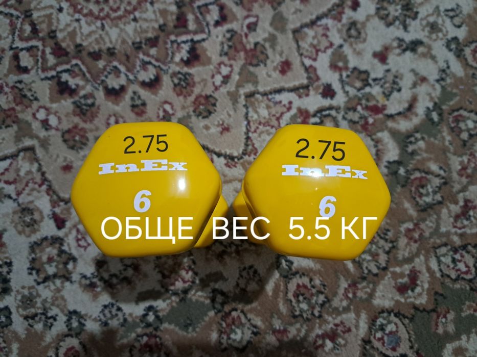 Гантел  Обще  вес  5.5 кг