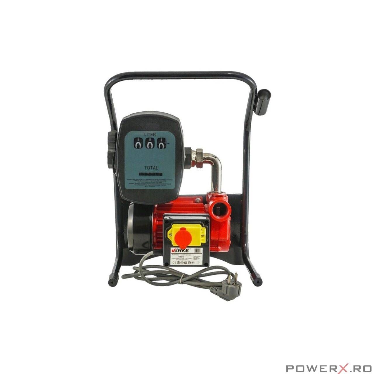 Pompa pentru transfer combustibil, motorina, cu contor, 220 V 600 W,