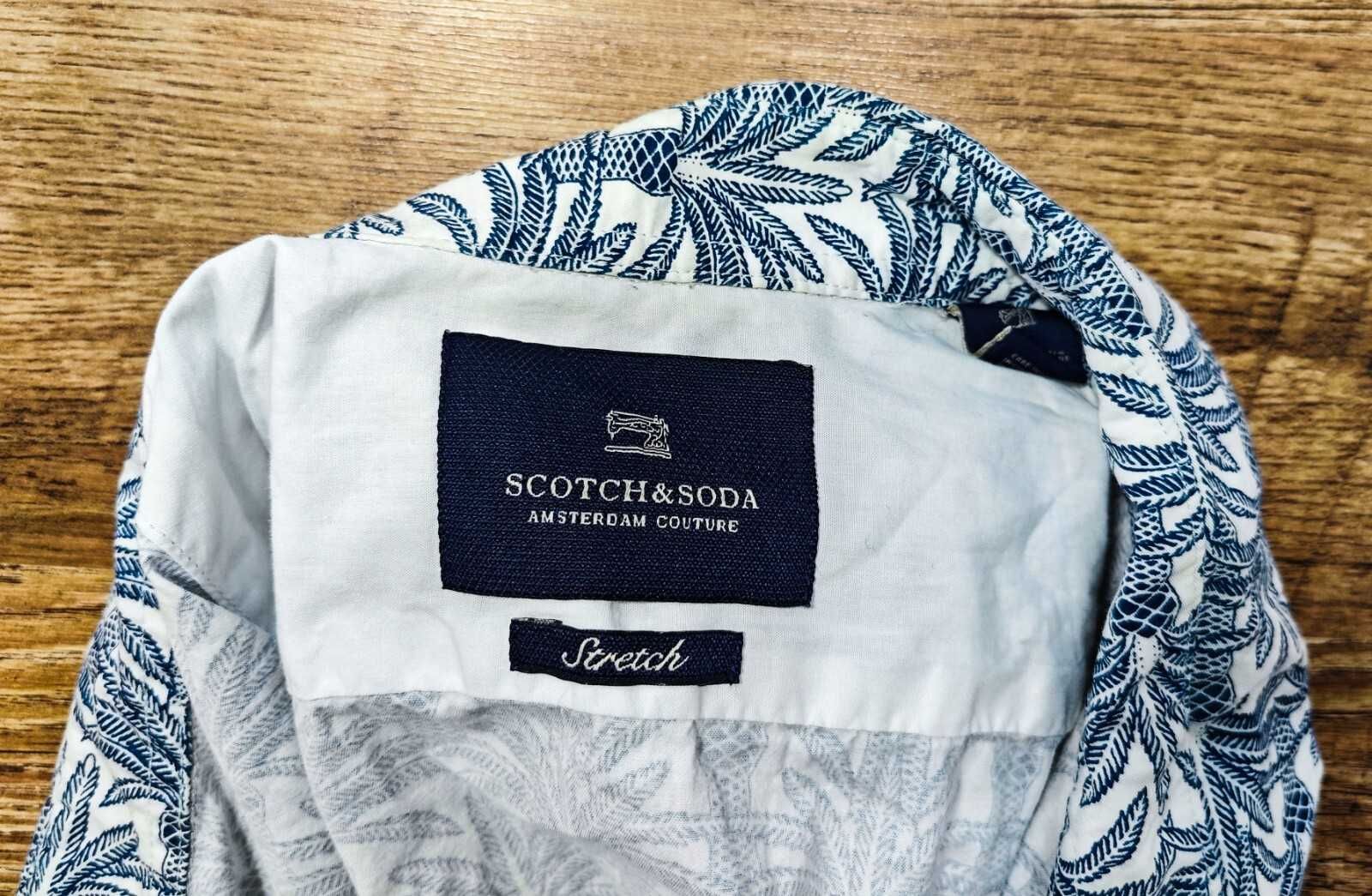 Scotch Soda Palm Оригинална мъжка риза с дълъг ръкав размер L