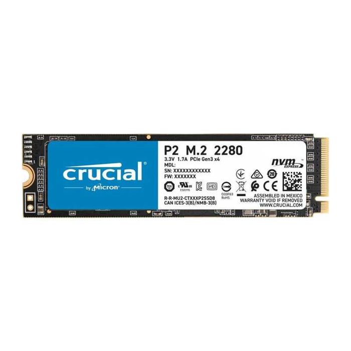 SSD Crucial P2 capacitate 1TB slot m.2 Nvme CT1000P2SSD8 nou Sigilat