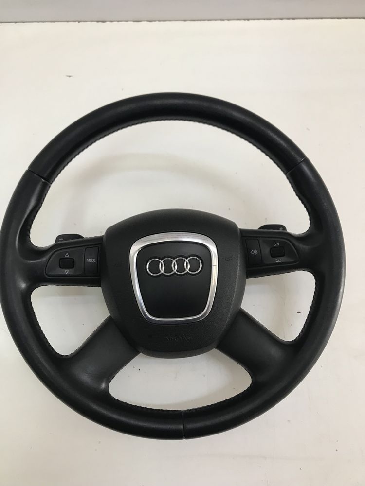 Volan piele comenzi padele + airbag Audi A3 A4 B6 B7 A6 C6 4F A8