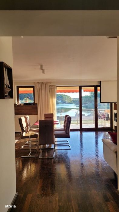 3 camere, complet utiliat si automatizat, pe malul lacului Snagov