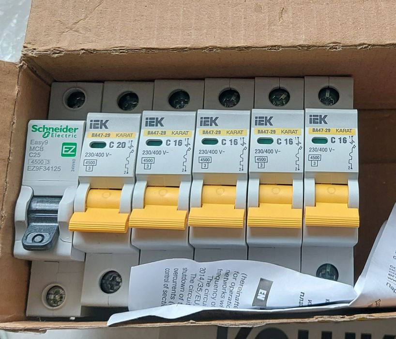 Автоматы IEK и Schneider electric