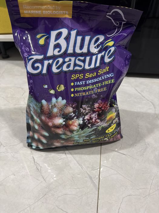 Соль морская новая упаковка , для аквариума