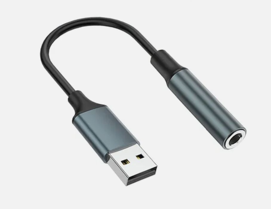 Аудио адаптер USB-A  to 3,5 mm