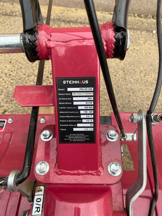 Motocultor Steinhaus PRO-MC1000, 7 CP, 208 CC, 3 viteze