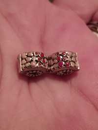 Clipsuri din argint Pandora originale cu inimioare roșii și roz