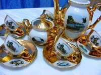 Serviciu 6 pers. Vintage Bavaria 22k Gold Rieber Mitterteich