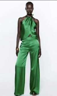 Costum Zara verde smarald M
