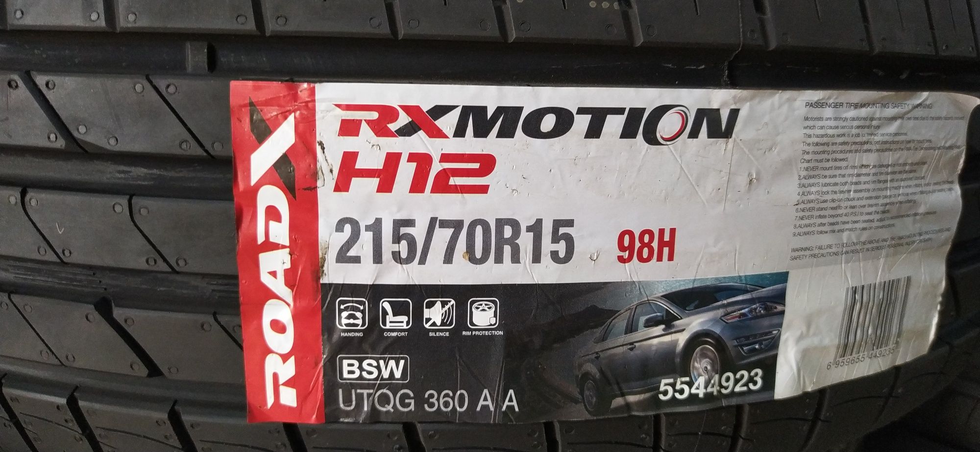 215/70R15. Roadx. H12