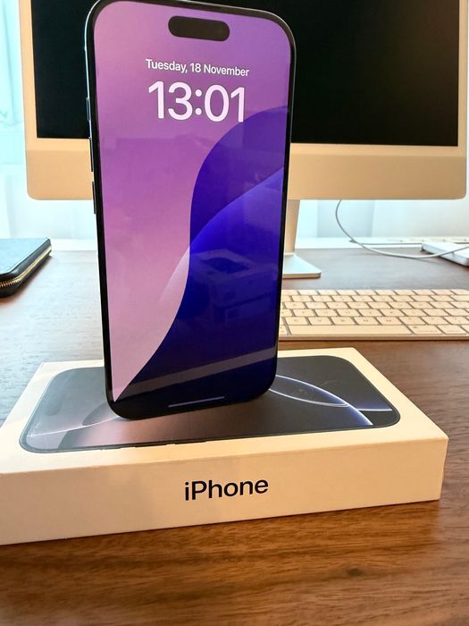 iPhone 16 Pro 1TB Black Titanium – impecabil, in cutie. 1TB memorie