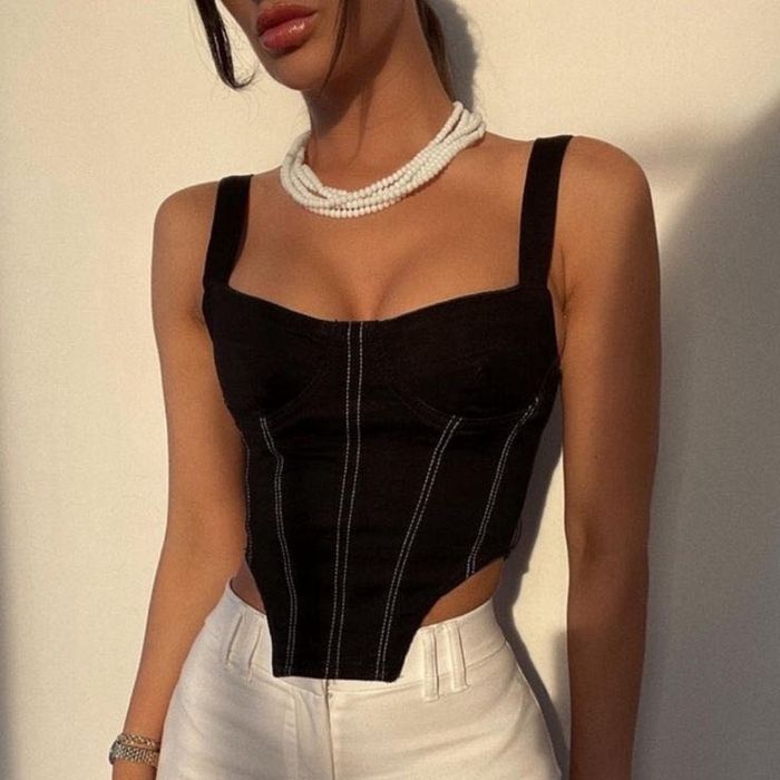 Дънкова корсет Zara