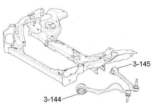 Полиуретанов Тампон преден носач (крив) BMW БМВ Е90
