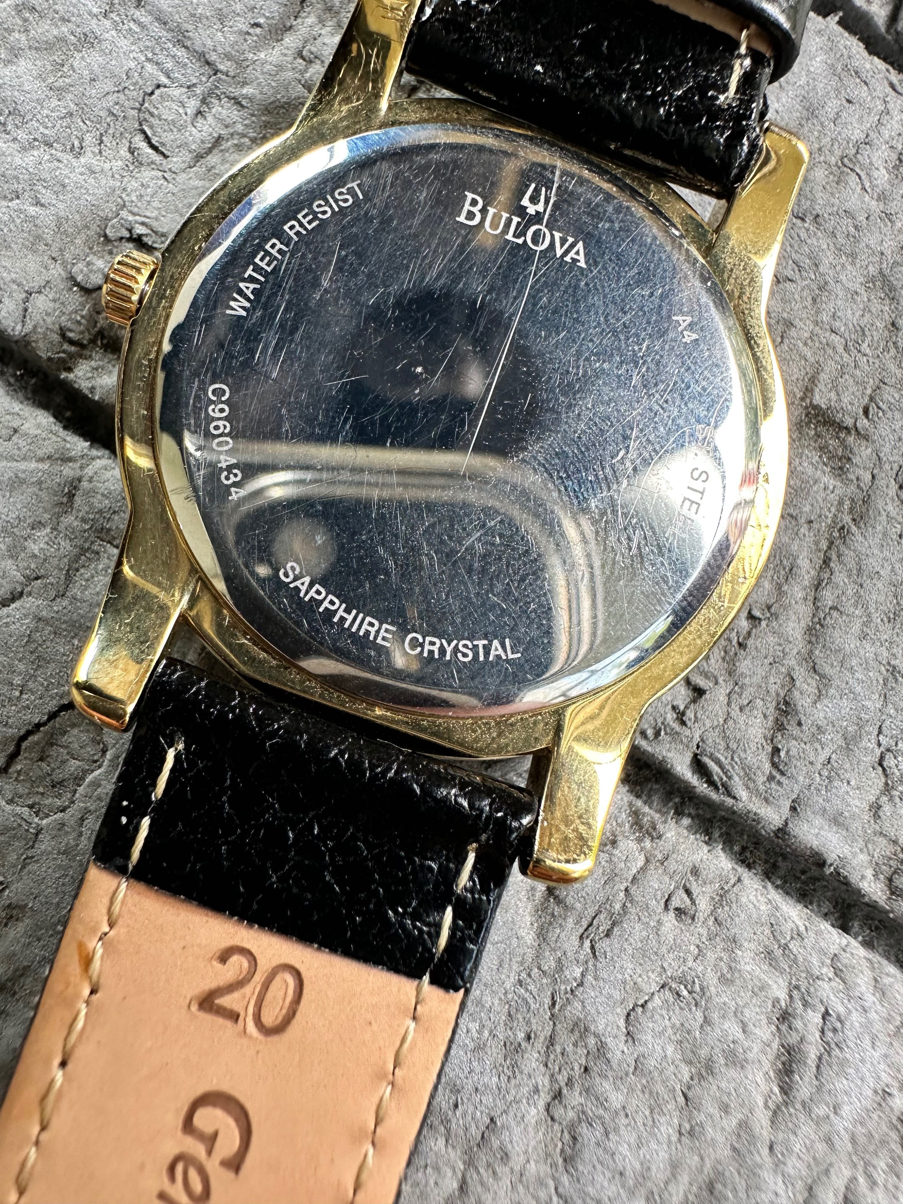 Ceas Bulova Quartz Sapphire vintage gold