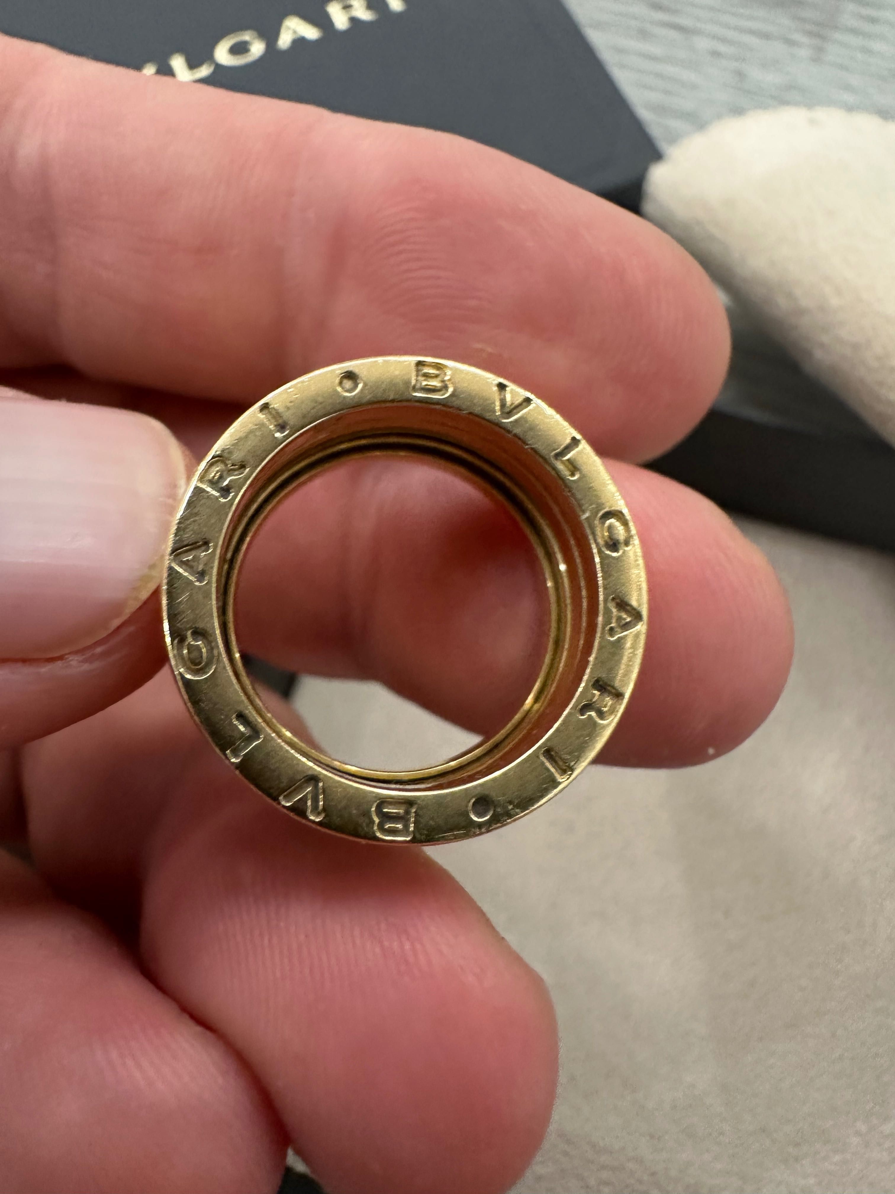 18к златен пръстен BVLGARI . Оригинален!