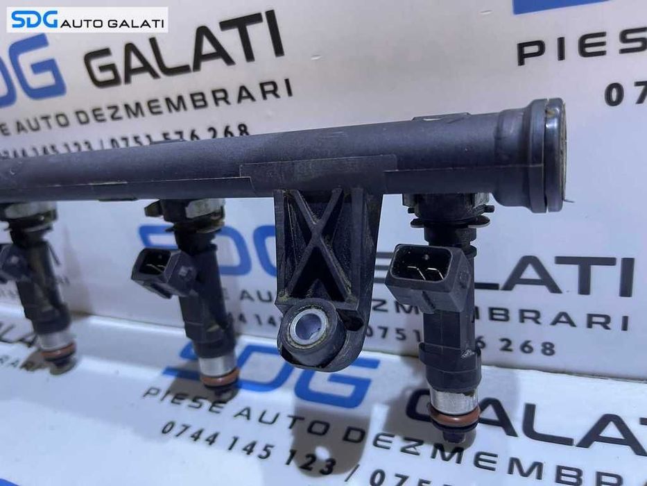 Rampa Presiune cu Injector Injectoare Dacia Logan 1 1.6 2004 - 2012 Cod 8200494284A 0280158034 8200227124 [D0147]