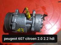 Compresor ac Peugeot 607 Citroen C5 2.0 2.2 hdi 2005