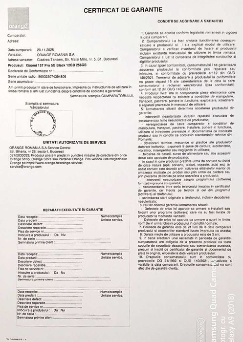 xiaomi 15 T pro 12gb 256gb, negru