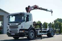 Scania P 280 / 4X2 / CILINDRU BASCUNĂ / + HMF 635 HDS / CAPACITATE DE RIDICARE 1.500 KG / EXTENSIE MAXIMĂ 7 M / RADIOCOMANDĂ / EURO 6