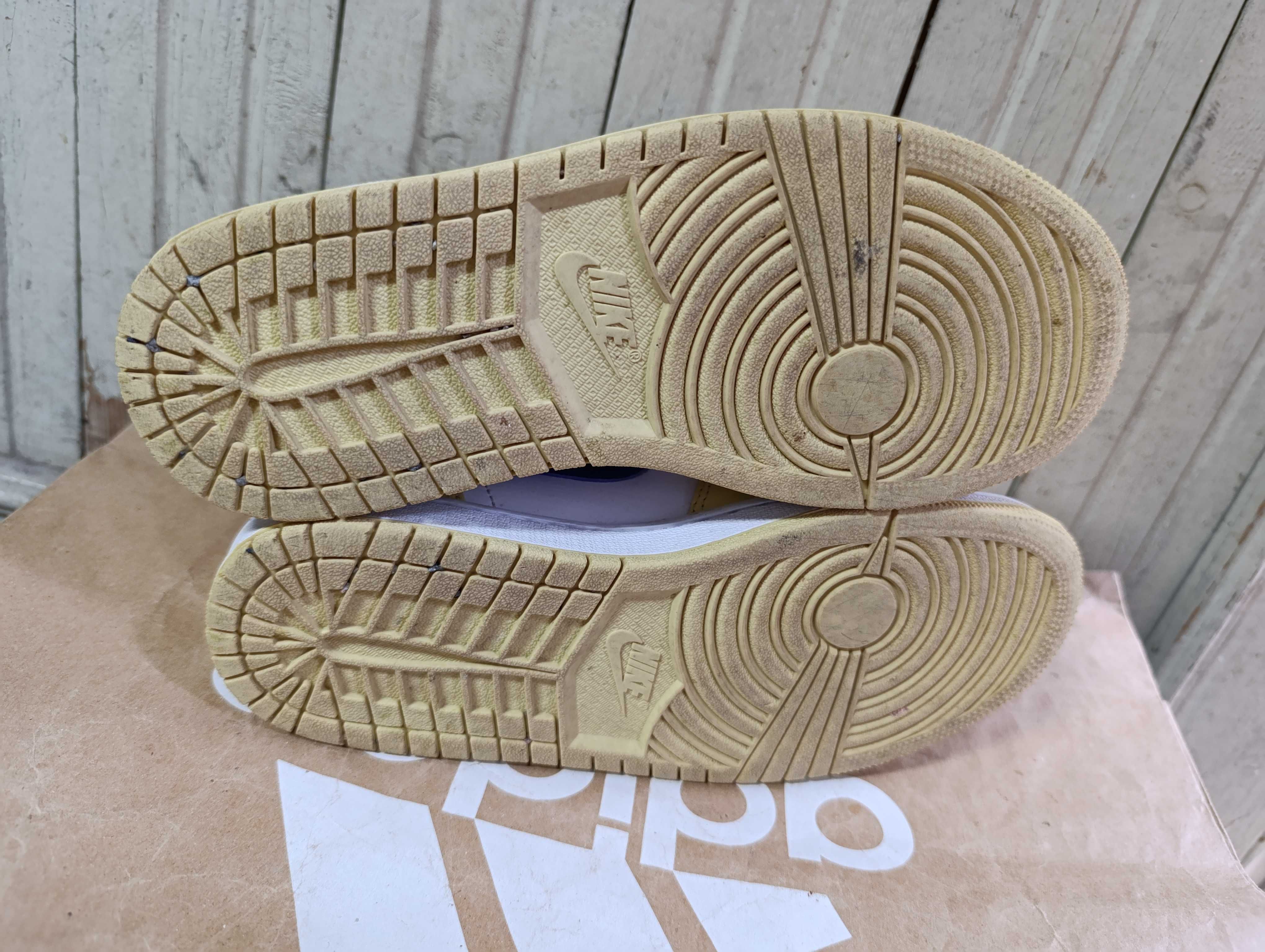 Jordan 1 Mid Lemon Wash Lapis''оригинални маратонки 37.5 номер