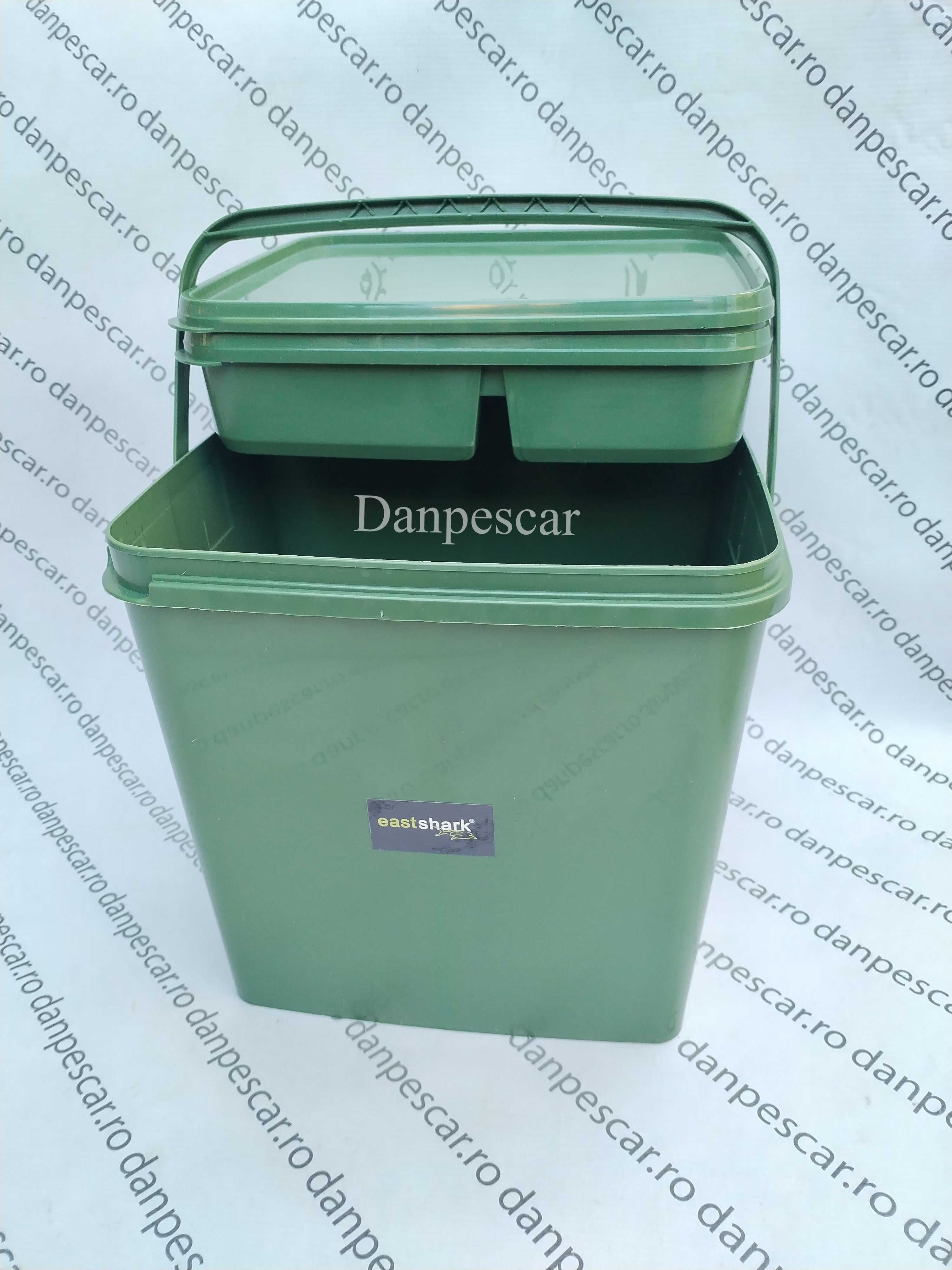 Galeata NADA din Plastic Cu Capac EASTSHARK Plus Tava AccesorIi 17litr