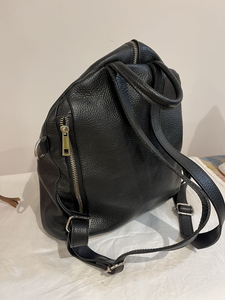 Rucsac piele negru