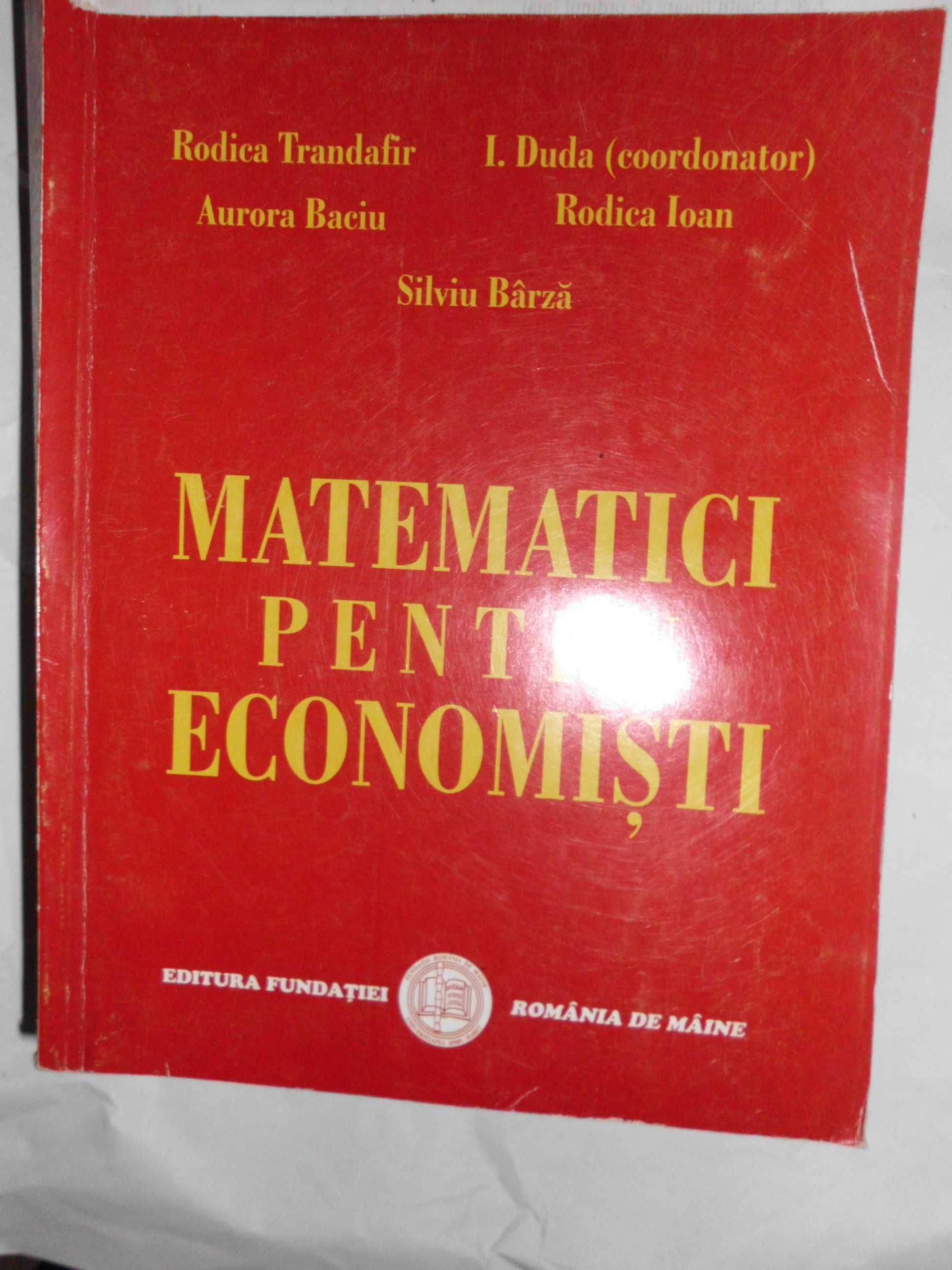 Carte  -  Matematici pentru economisti