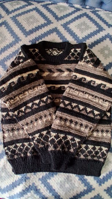 Pullover  lana naturala marime L