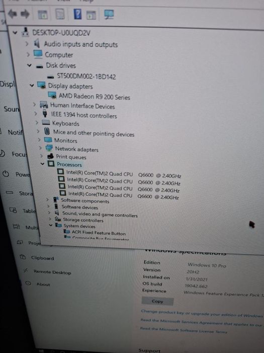 Unitate PC cu Procesor Core 2 Quad Hdd 500gb -N2-