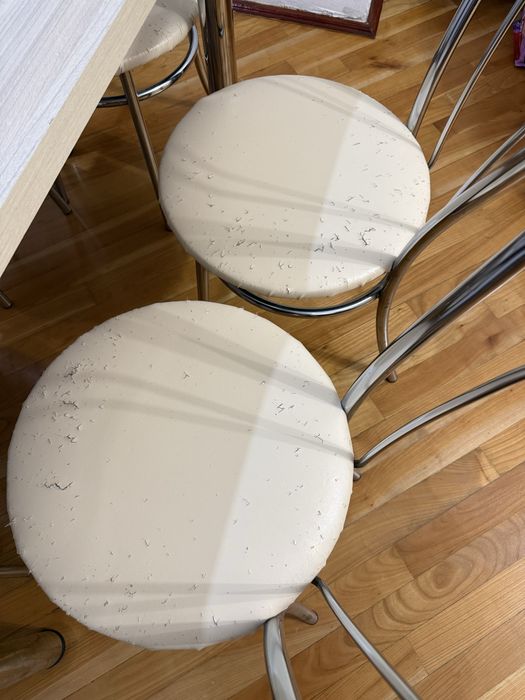 Masa living / bucatarie / curte cu 6 scaune