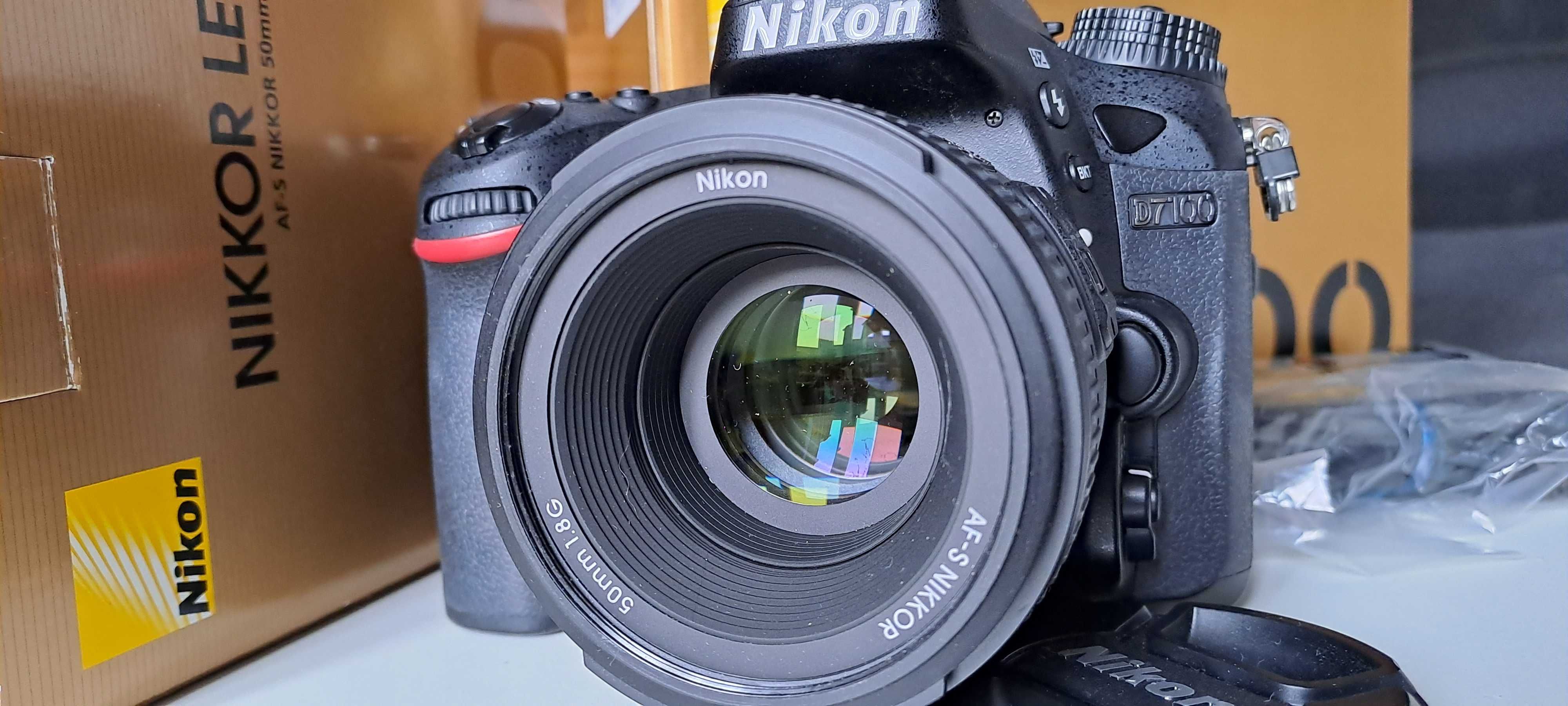 Vand Dslr Nikon 7100 si obiectiv 50 mm 1.8
