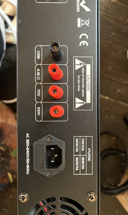 Amplificator audio plus boxe