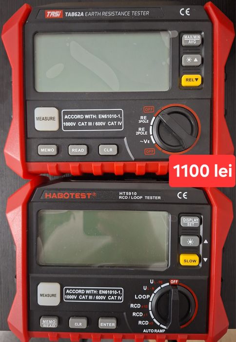 Vand aparate de masurare priza de pamant si RCD/Loop Tester