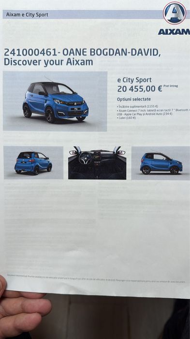 SUPER OFERTA! AIXAM 16 ani! Masina are 12.000km